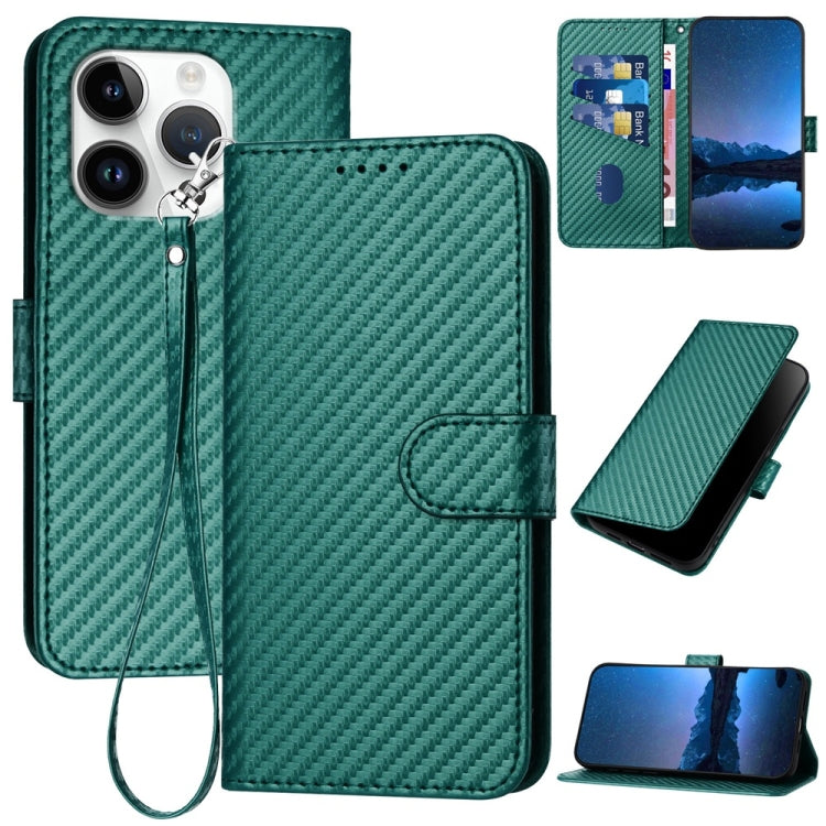 เคสโทรศัพท์หนังคาร์บอนไฟเบอร์พร้อมหัวเข็มขัด YX0070 และสายคล้อง สำหรับ iPhone 16 Pro, สำหรับ iPhone 16 Plus, สำหรับ iPhone 16, สำหรับ iPhone 15 Pro Max, สำหรับ iPhone 15 Pro, สำหรับ iPhone 15 Plus