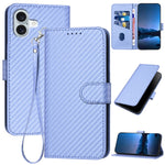 เคสโทรศัพท์หนังคาร์บอนไฟเบอร์พร้อมหัวเข็มขัด YX0070 และสายคล้อง สำหรับ iPhone 16 Pro, สำหรับ iPhone 16 Plus, สำหรับ iPhone 16, สำหรับ iPhone 15 Pro Max, สำหรับ iPhone 15 Pro, สำหรับ iPhone 15 Plus