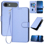เคสโทรศัพท์หนังคาร์บอนไฟเบอร์พร้อมหัวเข็มขัด YX0070 พร้อมสายคล้อง สำหรับ iPhone 17e / 16e, สำหรับ iPhone 17 Pro Max, สำหรับ iPhone 17 Pro, สำหรับ iPhone 17, สำหรับ iPhone Air, สำหรับ iPhone 16 Pro Max