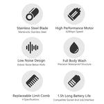 เครื่องตัดผมไฟฟ้าแบบชาร์จได้ขนาดเล็ก Xiaomi Youpin อเนกประสงค์
