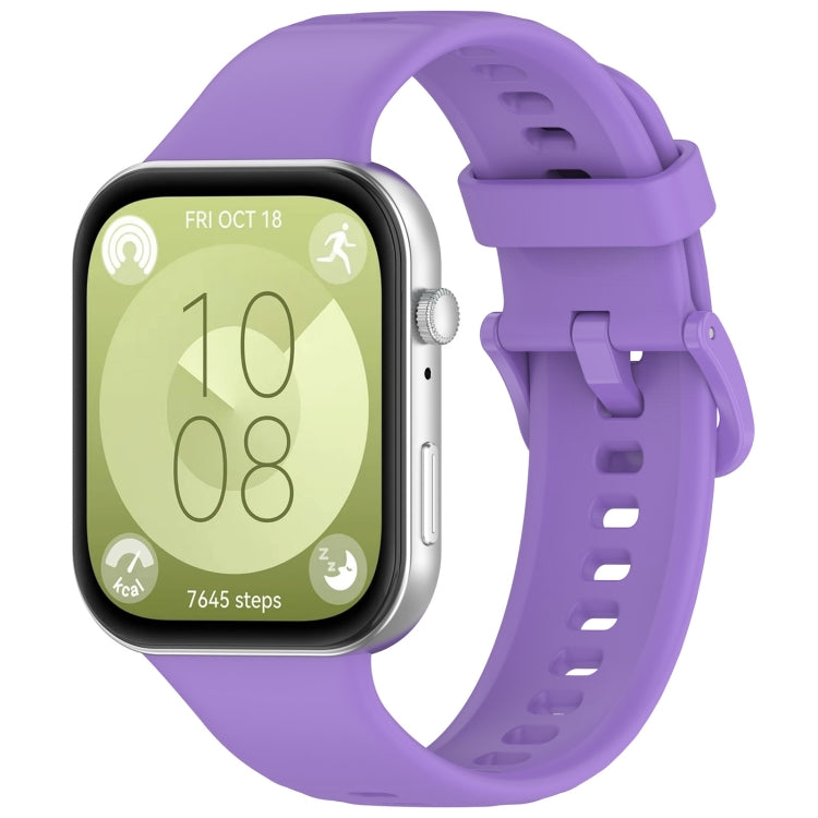 Colorful Buckle Silicone Sports Watch Band, For Huawei Watch Fit3