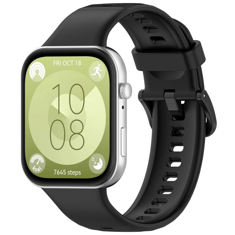 Colorful Buckle Silicone Sports Watch Band, For Huawei Watch Fit3
