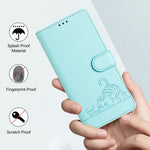 เคสโทรศัพท์หนังลายแมวหนูนูนพร้อมสายคล้อง สำหรับ iPhone XR, iPhone XS Max, iPhone 8 Plus / 7 Plus