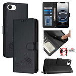 เคสโทรศัพท์หนังปั๊มลายแมวหนูพร้อม RFID และสายคล้อง สำหรับ iPhone 17 Pro Max, สำหรับ iPhone 17 Pro, สำหรับ iPhone 17, สำหรับ iPhone Air, สำหรับ iPhone SE 2024, สำหรับ iPhone 15 Pro Max, สำหรับ iPhone 15 Pro, สำหรับ iPhone 15 Plus
