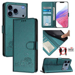 เคสโทรศัพท์หนังปั๊มลายแมวหนูพร้อม RFID และสายคล้อง สำหรับ iPhone 17 Pro Max, สำหรับ iPhone 17 Pro, สำหรับ iPhone 17, สำหรับ iPhone Air, สำหรับ iPhone SE 2024, สำหรับ iPhone 15 Pro Max, สำหรับ iPhone 15 Pro, สำหรับ iPhone 15 Plus