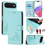 เคสโทรศัพท์หนังปั๊มลายแมวหนูพร้อม RFID และสายคล้อง สำหรับ iPhone 17 Pro Max, สำหรับ iPhone 17 Pro, สำหรับ iPhone 17, สำหรับ iPhone Air, สำหรับ iPhone SE 2024, สำหรับ iPhone 15 Pro Max, สำหรับ iPhone 15 Pro, สำหรับ iPhone 15 Plus