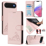 เคสโทรศัพท์หนังปั๊มลายแมวหนูพร้อม RFID และสายคล้อง สำหรับ iPhone 17 Pro Max, สำหรับ iPhone 17 Pro, สำหรับ iPhone 17, สำหรับ iPhone Air, สำหรับ iPhone SE 2024, สำหรับ iPhone 15 Pro Max, สำหรับ iPhone 15 Pro, สำหรับ iPhone 15 Plus