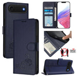 เคสโทรศัพท์หนังปั๊มลายแมวหนูพร้อม RFID และสายคล้อง สำหรับ iPhone 17 Pro Max, สำหรับ iPhone 17 Pro, สำหรับ iPhone 17, สำหรับ iPhone Air, สำหรับ iPhone SE 2024, สำหรับ iPhone 15 Pro Max, สำหรับ iPhone 15 Pro, สำหรับ iPhone 15 Plus
