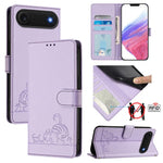 เคสโทรศัพท์หนังปั๊มลายแมวหนูพร้อม RFID และสายคล้อง สำหรับ iPhone 17 Pro Max, สำหรับ iPhone 17 Pro, สำหรับ iPhone 17, สำหรับ iPhone Air, สำหรับ iPhone SE 2024, สำหรับ iPhone 15 Pro Max, สำหรับ iPhone 15 Pro, สำหรับ iPhone 15 Plus