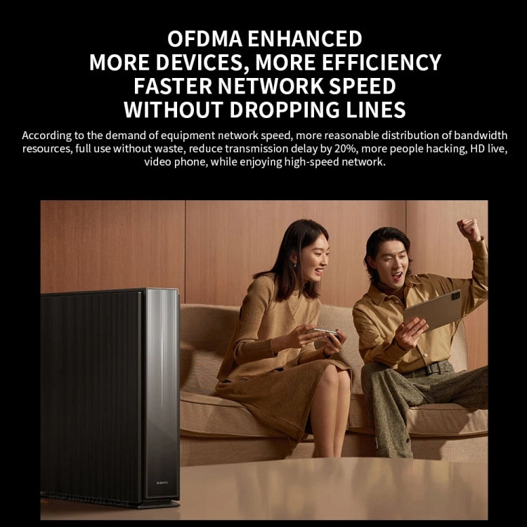 Xiaomi BE6500 Pro WiFi7 สองย่านความถี่ 8 ช่องขยายสัญญาณอิสระ หน่วยความจำ 1GB เราเตอร์, ปลั๊ก US