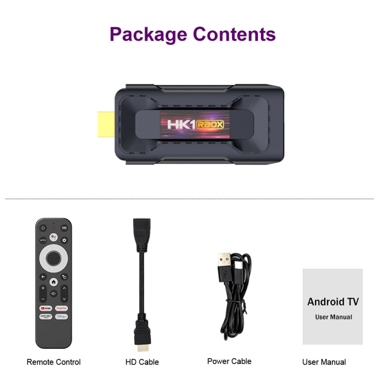 HK1 RBOX D8 RK3528 Android 13.0 Quad Core Android TV Stick 8K HD Wifi6 Bluetooth, 2GB+16GB, 4GB+32GB