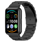 Three Bead Stainless Steel Metal Watch Band, For Huawei Watch Fit 5 / Fit 5 Pro / Fit 4 / Fit 3