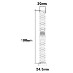 Three Bead Stainless Steel Metal Watch Band, For Huawei Watch Fit 5 / Fit 5 Pro / Fit 4 / Fit 3