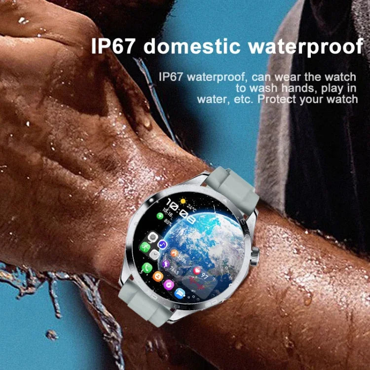 นาฬิกาอัจฉริยะ WS-26 หน้าจอ 1.52 นิ้ว กันน้ำระดับ IP67 สำหรับกีฬา รองรับบลูทูธโทร / การนอน / ปริมาณออกซิเจนในเลือด / อัตราการเต้นของหัวใจ / ความดันโลหิต สายซิลิโคน สายเหล็ก สายหนัง