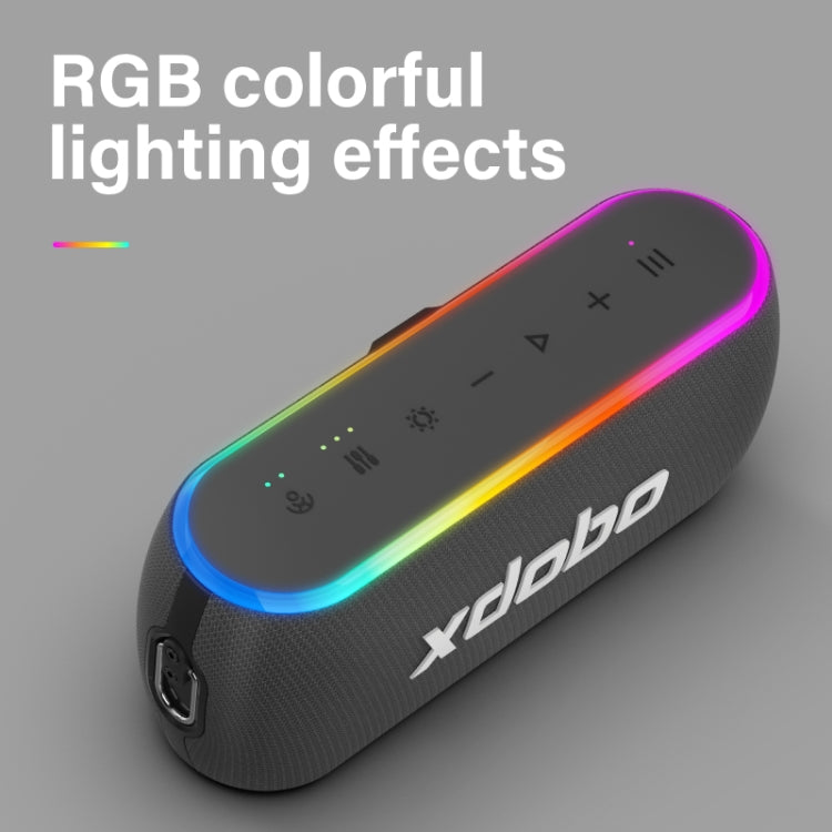 ลำโพงไร้สาย Xdobo X8 III BT5.3 IPX7 พร้อมไฟ RGB รองรับบลูทูธ/การ์ด TF/USB/AUX รุ่น X8 III