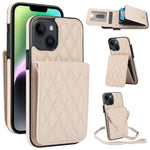 YM015 Crossbody Rhombic Card Bag RFID Phone Case, For iPhone 14 Pro Max, For iPhone 13 Pro Max, For iPhone 13 Pro, For iPhone 13, For iPhone 12 / 12 Pro, For iPhone 12 Pro Max, For iPhone 11 Pro Max, For iPhone 11
