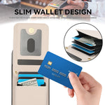 กระเป๋าใส่บัตรรูปทรงสี่เหลี่ยมขนมเปียกปูนแบบสะพายข้าง YM015 พร้อมซองโทรศัพท์กัน RFID สำหรับ iPhone 11 Pro