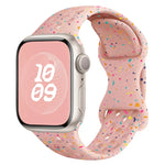 Hole Style Butterfly Buckle Camouflage Silicone Watch Band, For Apple Watch Series 6 40mm, For Apple Watch Series 6 44mm, For Apple Watch Series 5 44mm, For Apple Watch Series 5 40mm
