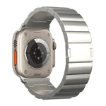 One-Bead Magnetic Buckle Titanium Metal Watch Band, For Apple Watch Series 10 46mm, For Apple Watch Series 10 42mm, For Apple Watch SE 2023 44mm, For Apple Watch SE 2023 40mm, For Apple Watch Ultra 2 49mm, For Apple Watch Series 9 45mm                 ...