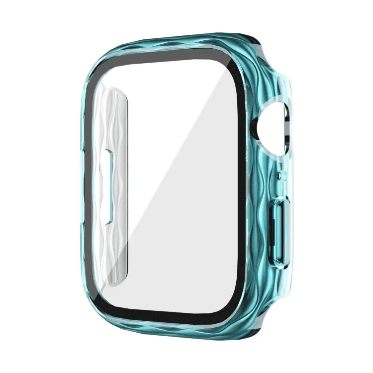 เคสป้องกันกระจกนิรภัยแบบไฮบริด PC 2 in 1 สำหรับ Apple Watch Series 6 / 5 / 4 / SE ขนาด 44 มม., สำหรับ Apple Watch Series 6 / 5 / 4 / SE ขนาด 40 มม., สำหรับ Apple Watch Series 9 / 8 / 7 ขนาด 45 มม., สำหรับ Apple Watch Series 9 / 8 / 7 ขนาด 41 มม.