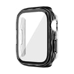 เคสป้องกันกระจกนิรภัยแบบไฮบริด PC 2 in 1 สำหรับ Apple Watch Series 6 / 5 / 4 / SE ขนาด 44 มม., สำหรับ Apple Watch Series 6 / 5 / 4 / SE ขนาด 40 มม., สำหรับ Apple Watch Series 9 / 8 / 7 ขนาด 45 มม., สำหรับ Apple Watch Series 9 / 8 / 7 ขนาด 41 มม.
