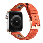 สายรัดนาฬิกาหนังลูกวัวแท้ตาข่าย สำหรับ Apple Watch 42 มม., สำหรับ Apple Watch 38 มม.