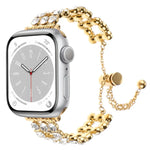Rhinestone Metal Bracelet Watch Band, For Apple Watch SE 40mm, For Apple Watch SE 44mm, For Apple Watch Series 6 40mm, For Apple Watch Series 6 44mm, For Apple Watch Series 5 44mm, For Apple Watch Series 5 40mm, For Apple Watch Series 4 44mm           ...