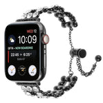 สายรัดนาฬิกาสร้อยข้อมือโลหะประดับเพชร สำหรับ Apple Watch 42 มม., สำหรับ Apple Watch 38 มม.