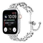 สายรัดนาฬิกาสร้อยข้อมือโลหะประดับเพชร สำหรับ Apple Watch 42 มม., สำหรับ Apple Watch 38 มม.