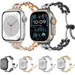 สายรัดนาฬิกาสร้อยข้อมือโลหะประดับเพชร สำหรับ Apple Watch 42 มม., สำหรับ Apple Watch 38 มม.