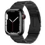 PG63 Three-Bead Protrusion Titanium Metal Watch Band, For Apple Watch Series 6 40mm, For Apple Watch Series 6 44mm, For Apple Watch Series 5 44mm, For Apple Watch Series 5 40mm, For Apple Watch Series 4 44mm, For Apple Watch Series 4 40mm              ...
