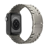 สายรัดนาฬิกาเหล็กไทเทเนียม Turtle แบบล็อกคู่ สำหรับ Apple Watch SE 2023 44 มม., สำหรับ Apple Watch SE 2023 40 มม., สำหรับ Apple Watch Ultra 2 49 มม., สำหรับ Apple Watch Series 9 45 มม., สำหรับ Apple Watch Series 9 41 มม., สำหรับ Apple Watch Ultra 49 มม.