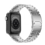 สายรัดนาฬิกาเหล็กไทเทเนียม Turtle แบบล็อกคู่ สำหรับ Apple Watch 42 มม., สำหรับ Apple Watch 38 มม.