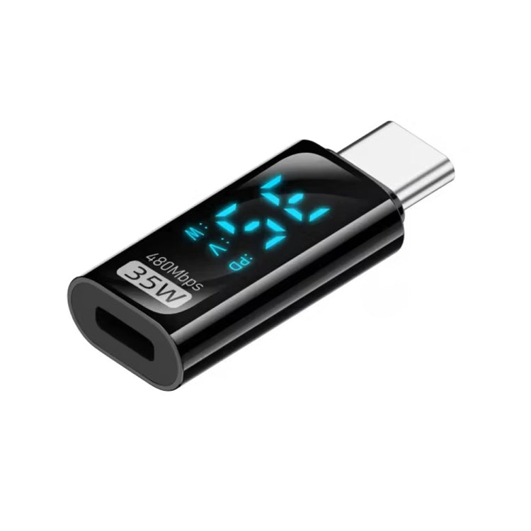 อะแดปเตอร์ชาร์จพร้อมจอดิจิทัล, 8 พิน ตัวผู้เป็น Type-C ตัวเมีย 35W, Type-C ตัวผู้เป็น 8 พิน ตัวเมีย 35W, Type-C ตัวผู้เป็น Type-C ตัวเมีย 140W