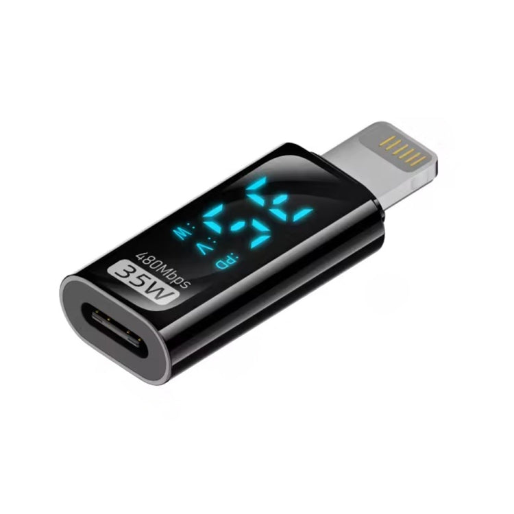 อะแดปเตอร์ชาร์จพร้อมจอดิจิทัล, 8 พิน ตัวผู้เป็น Type-C ตัวเมีย 35W, Type-C ตัวผู้เป็น 8 พิน ตัวเมีย 35W, Type-C ตัวผู้เป็น Type-C ตัวเมีย 140W
