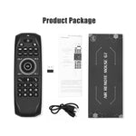 คีย์บอร์ดรีโมทไร้สาย G7V Pro 2.4GHz Fly Air Mouse พร้อมไฟ LED แบ็คไลท์ และไจโรสโคป สำหรับ Android TV Box / PC, รองรับเสียงอัจฉริยะ