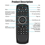 คีย์บอร์ดรีโมทไร้สาย G7V Pro 2.4GHz Fly Air Mouse พร้อมไฟ LED แบ็คไลท์ และไจโรสโคป สำหรับ Android TV Box / PC, รองรับเสียงอัจฉริยะ