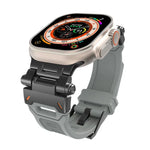 สายรัดนาฬิกา TPU พร้อมตัวเชื่อมสแตนเลส สำหรับ Apple Watch Series 7 45 มม., สำหรับ Apple Watch SE 44 มม.
