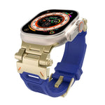 สายรัดนาฬิกา TPU พร้อมตัวเชื่อมสแตนเลส สำหรับ Apple Watch Series 6 44 มม., สำหรับ Apple Watch Series 5 44 มม.