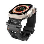 สายรัดนาฬิกา TPU พร้อมตัวเชื่อมสแตนเลส สำหรับ Apple Watch Series 4 44 มม., สำหรับ Apple Watch Series 3 42 มม.