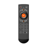 คีย์บอร์ดรีโมทไร้สาย G21 2.4GHz Fly Air Mouse พร้อมไฟ LED แบ็คไลท์ และไจโรสโคป สำหรับ Android TV Box / PC, รองรับเสียงอัจฉริยะ, สีส้ม