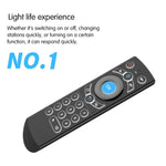 คีย์บอร์ดรีโมทไร้สาย G21 2.4GHz Fly Air Mouse พร้อมไฟ LED แบ็คไลท์ และไจโรสโคป สำหรับ Android TV Box / PC, รองรับเสียงอัจฉริยะ, สีส้ม