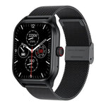LEMFO LT10 สมาร์ทวอทช์หน้าจอ TFT 2.01 นิ้ว รองรับการโทรบลูทูธ / ตรวจสุขภาพ สายเหล็ก สายซิลิโคน