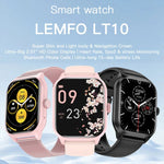 LEMFO LT10 สมาร์ทวอทช์หน้าจอ TFT 2.01 นิ้ว รองรับการโทรบลูทูธ / ตรวจสุขภาพ สายเหล็ก สายซิลิโคน