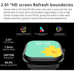 Y80 สมาร์ทวอทช์หน้าจอ IPS HD 2.01 นิ้ว รองรับการโทรบลูทูธ / ตรวจสุขภาพ