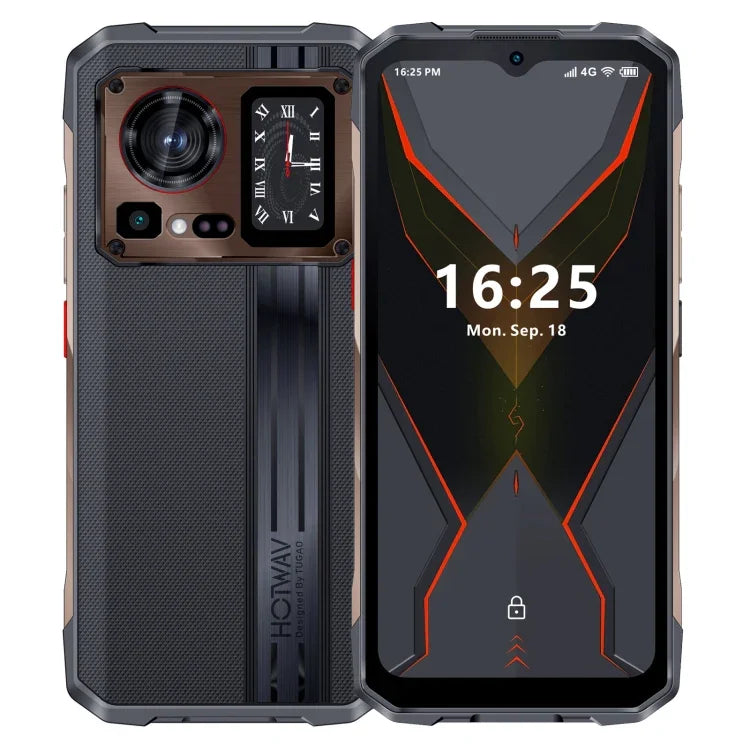 HOTWAV Cyber 15, โทรศัพท์กันน้ำกันฝุ่น IP68/IP69K, แบตเตอรี่ 6280mAh, 6.6 นิ้ว Android 13 MediaTek MT6789 Helio G99 Octa Core, เครือข่าย: 4G, NFC, OTG, 12GB+256GB