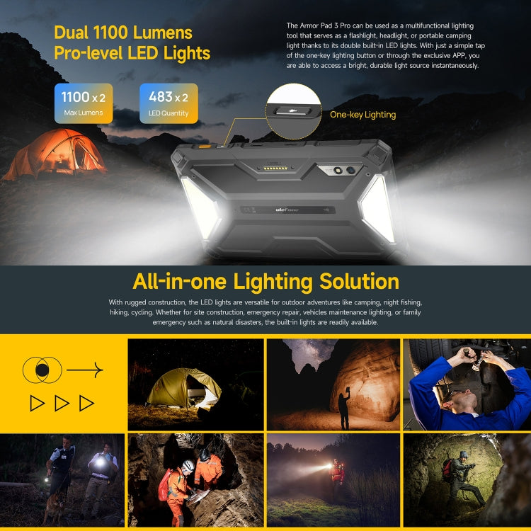 Ulefone Armor Pad 3 Pro แท็บเล็ตพีซีแบบทนทาน ขนาด 10.36 นิ้ว Android 13 MediaTek MT8788 Octa Core เครือข่าย 4G ปลั๊ก EU Armor Pad 3 Pro