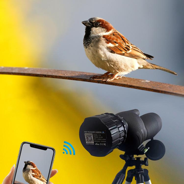 กล้องโทรทรรศน์ V12 2K WiFi HD พร้อมเลนส์ตาแบบพกพา รุ่น V12