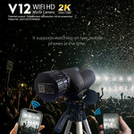 กล้องโทรทรรศน์ V12 2K WiFi HD พร้อมเลนส์ตาแบบพกพา รุ่น V12
