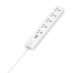 ปลั๊กไฟเดินทาง LDNIO SC5319 5 ช่อง พร้อมพอร์ต USB 38W ความยาวสาย 2m, ปลั๊ก EU, ปลั๊ก UK, ปลั๊ก US